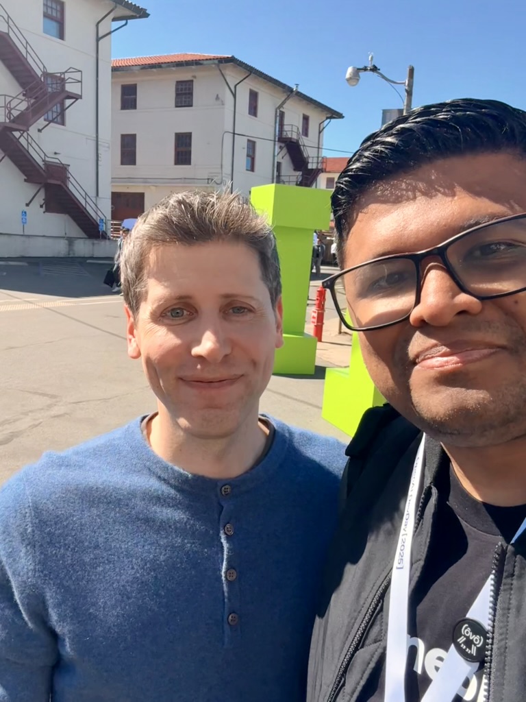 Meeting Sam Altman at OpenAI DevDay 2025